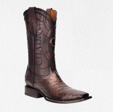 Load image into Gallery viewer, CUADRA Men&#39;s Fuscus Copper Caiman Laser &amp; Embroidery Boot - CU456
