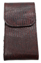 Cargar imagen en el visor de la galería, Silverton All Leather Lizard Print Cell Holster (Cherry)
