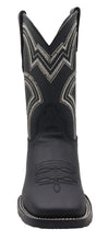 Cargar imagen en el visor de la galería, Silverton Weston All Leather Wide Square Toe Boot (Black)

