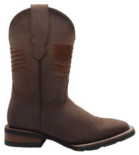 Cargar imagen en el visor de la galería, Silverton Patriot Lady All Leather Wide Square Toe Boots (Brown)
