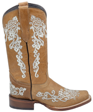 Cargar imagen en el visor de la galería, Silverton Diana All Leather Square Toe Boots (Beige)
