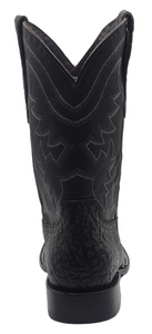 Silverton Missouri All Leather Wide Square Toe Boots (Black)