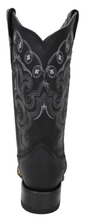 Cargar imagen en el visor de la galería, Silverton Sara All Leather Square Toe Cowboy Boots (Black)
