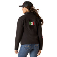 Cargar imagen en el visor de la galería, Ariat Women&#39;s Mexico Black Classic Team Softshell Jacket 10031428
