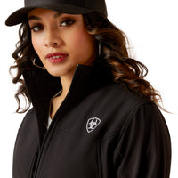 Cargar imagen en el visor de la galería, Ariat Women&#39;s Mexico Black Classic Team Softshell Jacket 10031428
