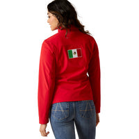 Cargar imagen en el visor de la galería, Ariat Womens New Team Mexico Red Softshell Jacket - 10033526
