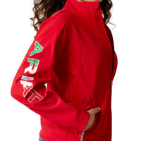 Ariat Womens New Team Mexico Red Softshell Jacket - 10033526