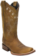 Load image into Gallery viewer, Silverton Sara All Leather Square Toe Cowboy Boots (Tobacco)
