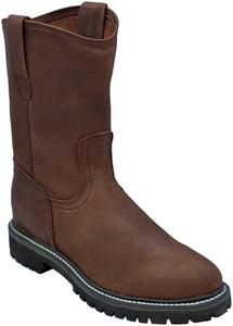 Silverton Sierra All Leather Round Toe Work Boots (Brown)