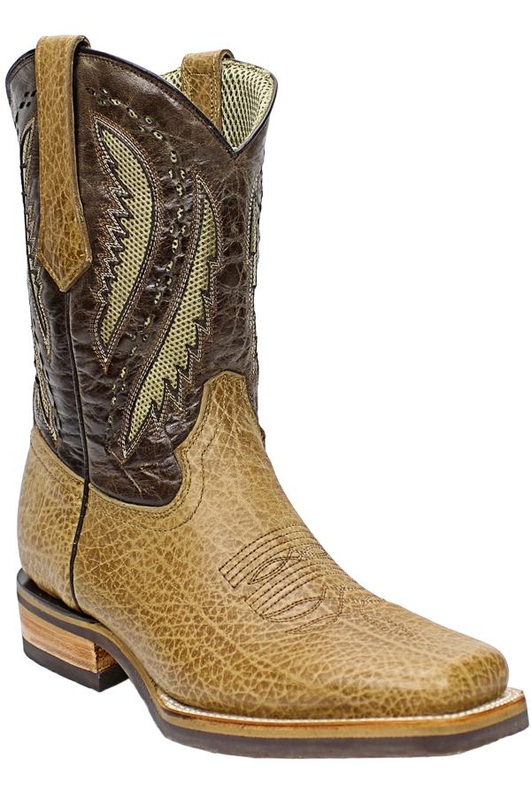 Silverton® Alamo All Leather Square-Toe Boots (Tan)