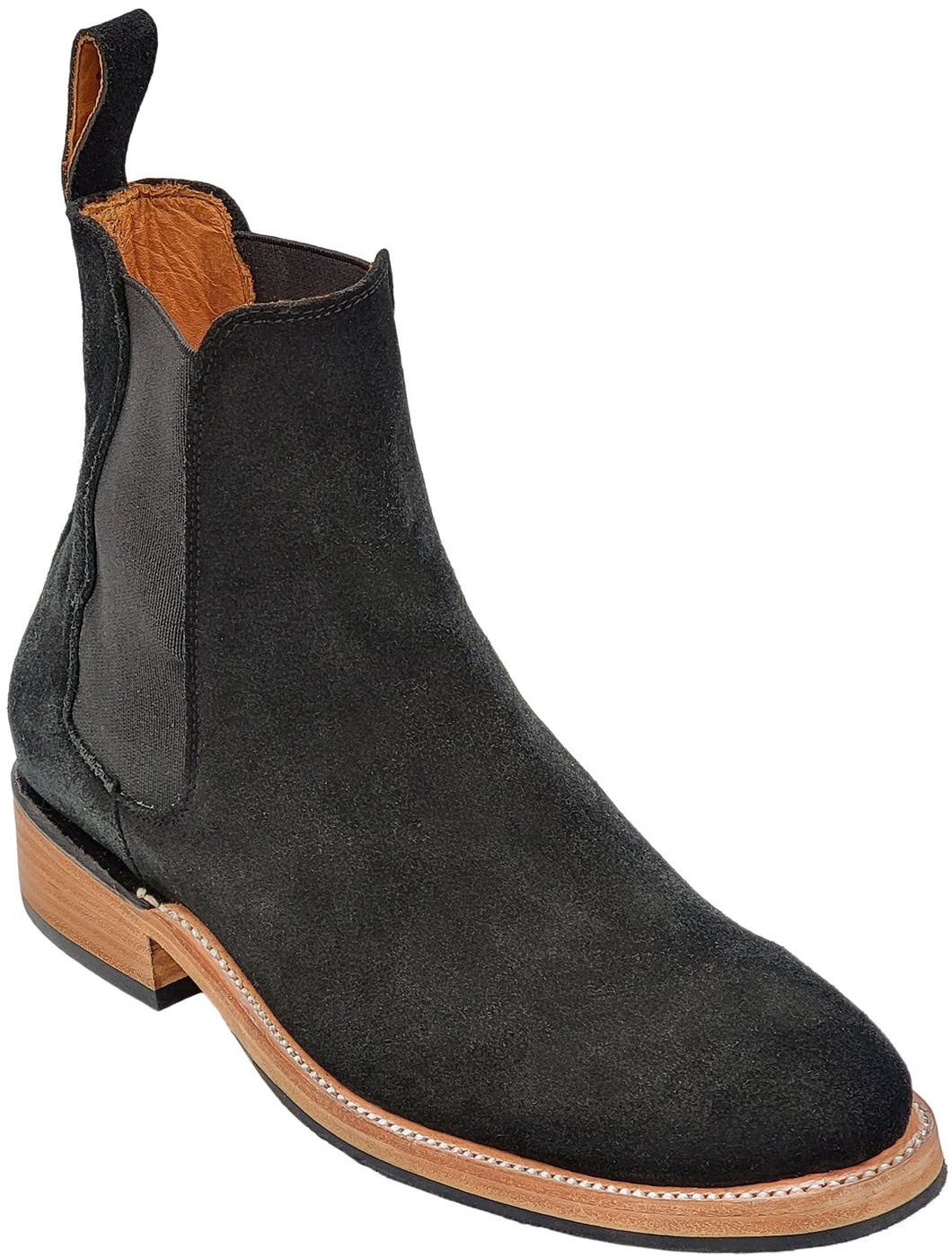 Silverton The Ambassador All Leather Round Toe Short Boots (Black)