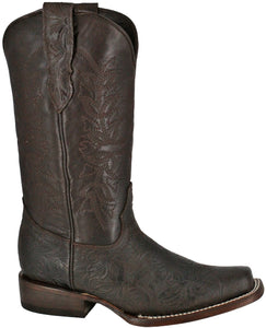 Silverton Andrea All Leather Square Toe Boots (Brown)