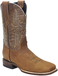 Silverton Austin All Leather Wide Square Toe Boots (Honey)