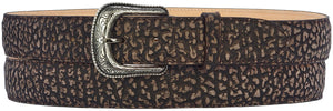 Silverton Bull Neck All Leather Western Belt (Brown)