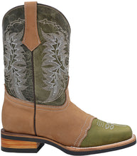 Cargar imagen en el visor de la galería, Silverton Carson Genuine Leather Wide Square Toe Boots (Olive)
