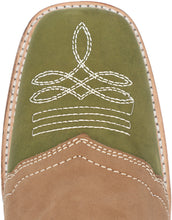 Cargar imagen en el visor de la galería, Silverton Carson Genuine Leather Wide Square Toe Boots (Olive)

