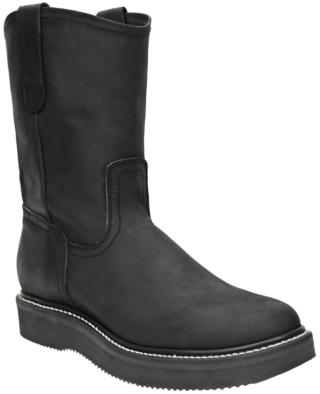 Silverton Greenfield All Leather Work Boot (Black)