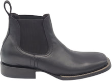 Cargar imagen en el visor de la galería, Silverton Kingston All Leather Wide Square Toe Short Boots (Black)

