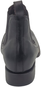 Silverton Kingston All Leather Wide Square Toe Short Boots (Black)