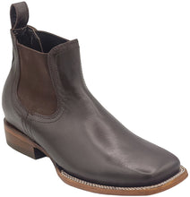 Cargar imagen en el visor de la galería, Silverton Kingston All Leather Wide Square Toe Short Boots (Brown)
