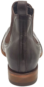 Silverton Kingston All Leather Wide Square Toe Short Boots (Brown)