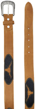 Cargar imagen en el visor de la galería, Silverton Longhorn All Leather Belt (Honey)
