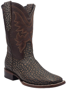 Silverton Missouri All Leather Wide Square Toe Boots (Brown)