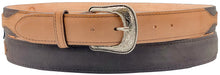 Cargar imagen en el visor de la galería, Silverton Arrow All Leather Western Belt (Tobacco/Chocolate)
