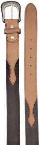 Silverton Arrow All Leather Western Belt (Tobacco/Chocolate)